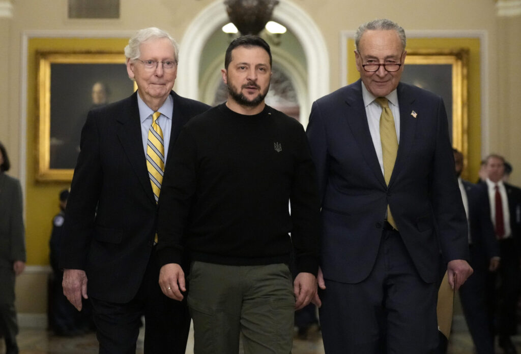 Visiting Ukrainian President Zelensky Meets With Lawmakers On Capitol Hill