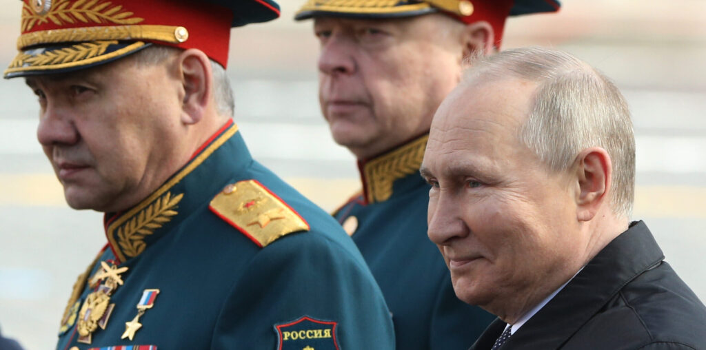 Russian President Vladimir Putin Attends 77th Victory Day With Parade On Red Square