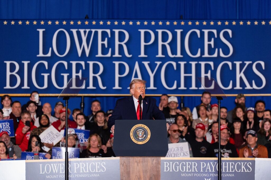 President Trump Touts Inflation Focus In Pennsylvania