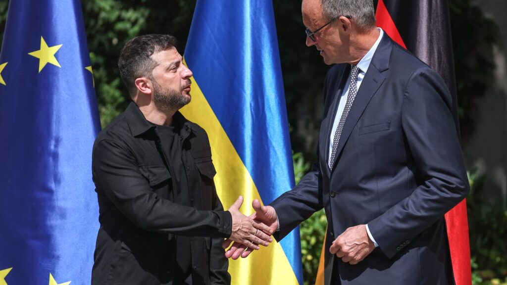 Ukraine's President Zelensky visits Berlin